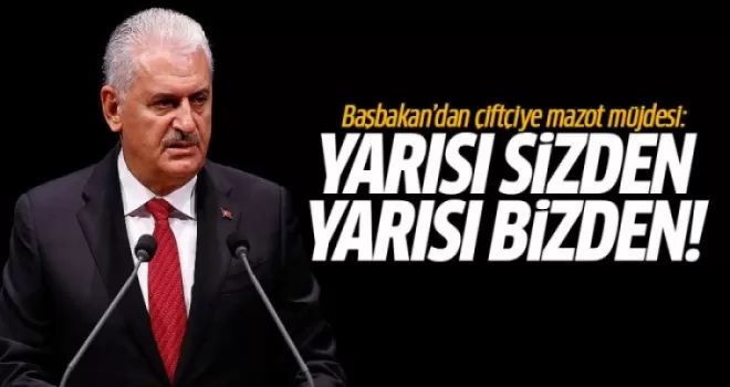 Başbakan Yıldırım'dan çiftçiye mazot müjdesi