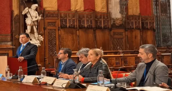 Başkan Aras, Barselona’daki MedCities Genel Kurulu’nda konuştu