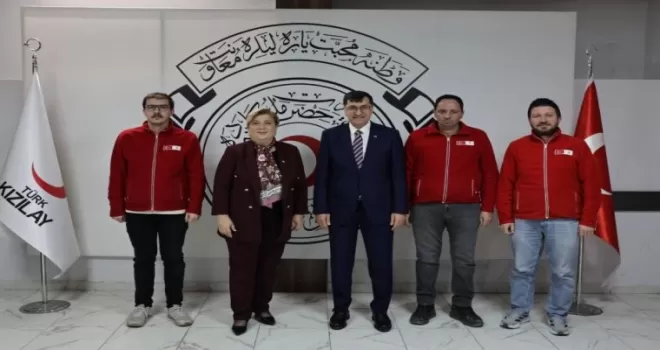 Başkan Kahveci’den Türk Kızılay Kütahya Şubesi’ne ziyaret