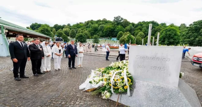 Başkan Tugay Srebrenica Katliamı’nı anma törenlerine katıldı
