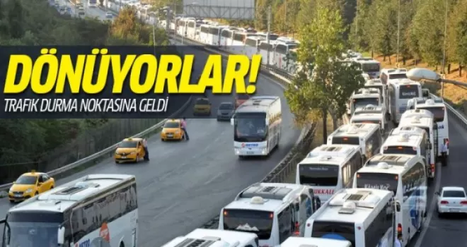 Bayram tatili dönüşü çileli başladı! İstanbul'da Trafik durma noktasına geldi