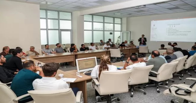 Belediye çalışanlarına iş güvenliği eğitimi