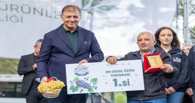 Bergama’da Kozak’ın ürünleri tezgaha çıktı... Şenlikte renkli görüntüler oluştu