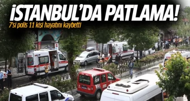 Beyazıt'ta çevik kuvvet aracına bombalı saldırı