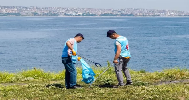 Beylikdüzü’nde özel kıyı temizliği