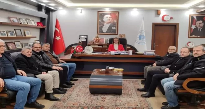 Bilecik Pazaryeri’nde muhtarlardan Başkan Tekin’e ziyaret