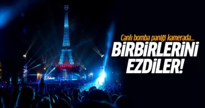 Birbirlerini ezdiler! Canlı bomba paniği kamerada