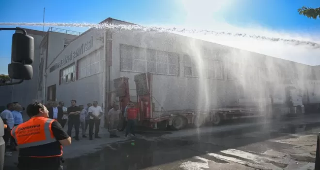Bornova’da TOMA tipi tankerlerle örnek uygulama