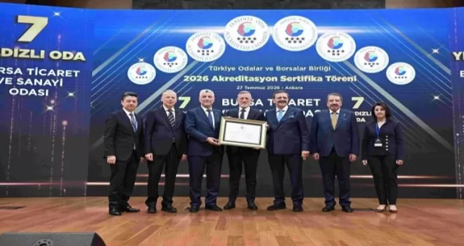 BTSO’nun hizmet kalitesine 7 yıldızlı tescil