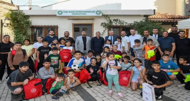 Buras Osmangazi’de çocukların yüzünü güldüren buluşma