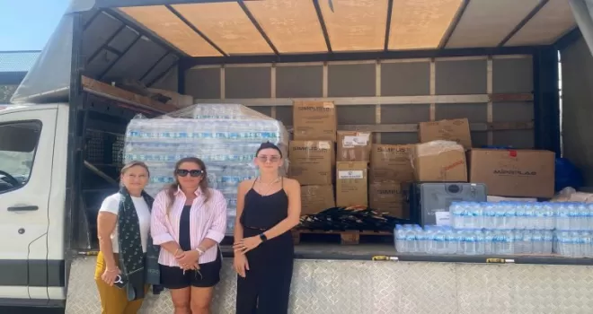 Bursa BUSADER’den yangın bölgesine dayanışma desteği