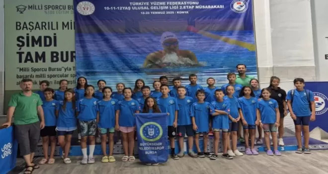 Bursa Büyükşehir Belediyesporlu kulaçlar madalyaları topladı