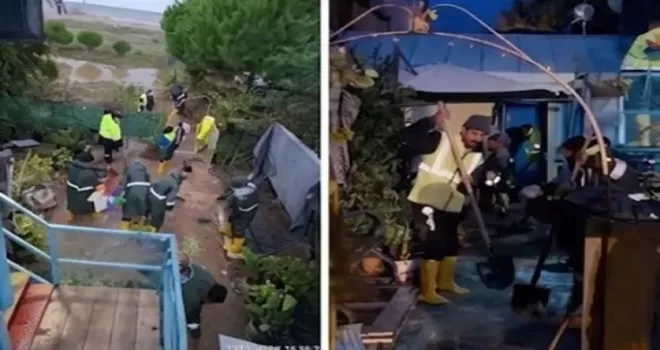 Bursa Büyükşehir ekipleri Mudanya Esence’de sahada