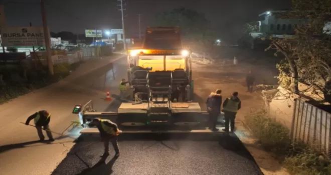Bursa’da Çalı-Kayapa yolu gece gündüz demeden tamamlandı