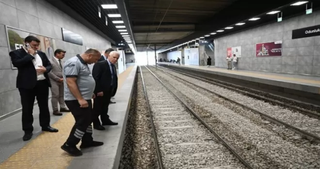 Bursa’da seferlerin normale döndüğü Odunluk İstasyonu’na ziyaret