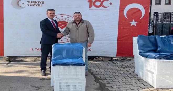 Bursa Gemlik’te 19 zeytin üreticisine ekipman desteği