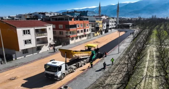 Bursa Gürsu’da yol genişletme çalışmaları sürüyor