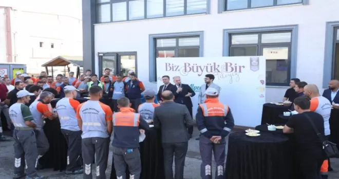 Bursa İnegöl’de Başkan Taban temizlik personeliyle buluştu