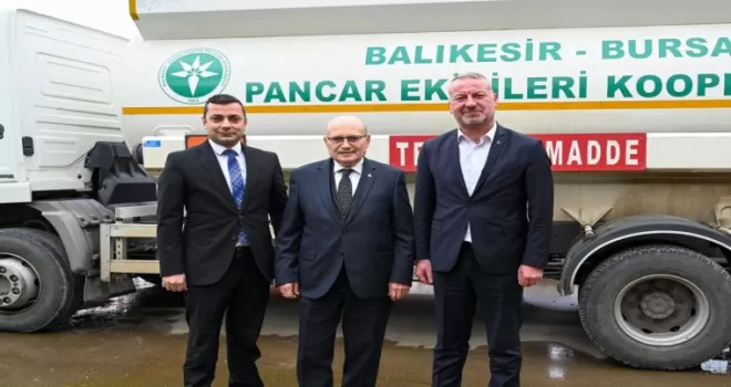 Bursa Karacabey Üretim ve İşletme Kooperatifi’ne ’Pancar Ekiciler’den destek