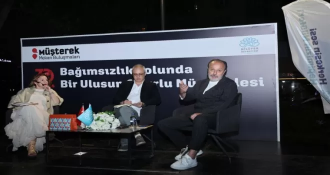 Bursa Nilüfer’de Müşterek Mekan’da bağımsızlık ve Cumhuriyet söyleşisi