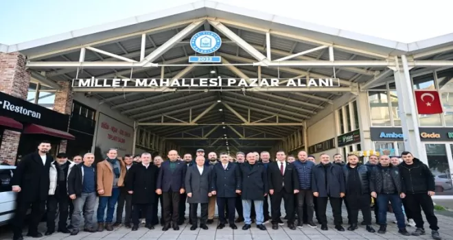 Bursa Yıldırım’da Başkan Yılmaz pazar esnafıyla buluştu
