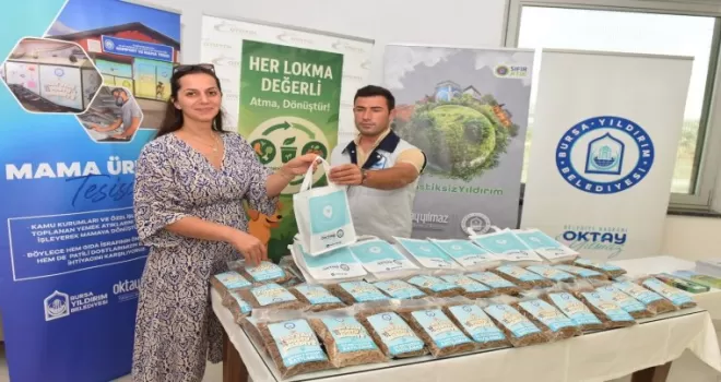 Bursa Yıldırım’dan sıfır atıkla can dostlara mama desteği