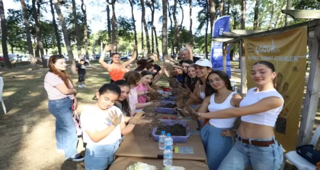 Bursalı çocuklar sanatla doğayı keşfetti