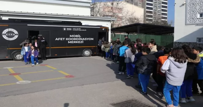 Bursalı miniklere Büyükşehir’den afet eğitimi