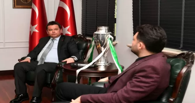 Bursaspor’un şampiyonluk kupası Osmangazi Belediyesi’nde