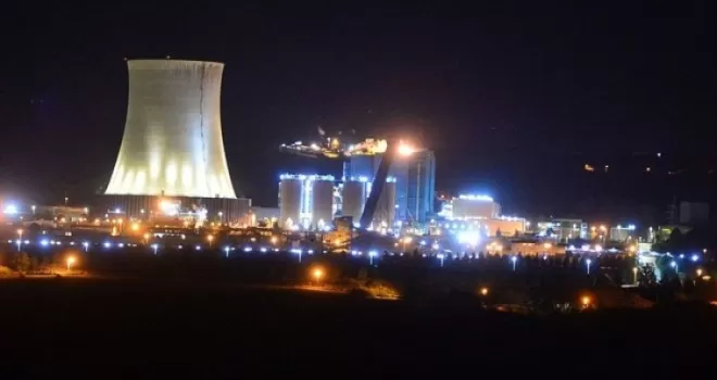 Çanakkale'de termik santralin basınçlı su hattında patlama
