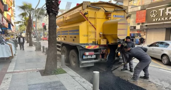 Çayırova Fatih Caddesi’nde deforme olan noktalar onarılıyor