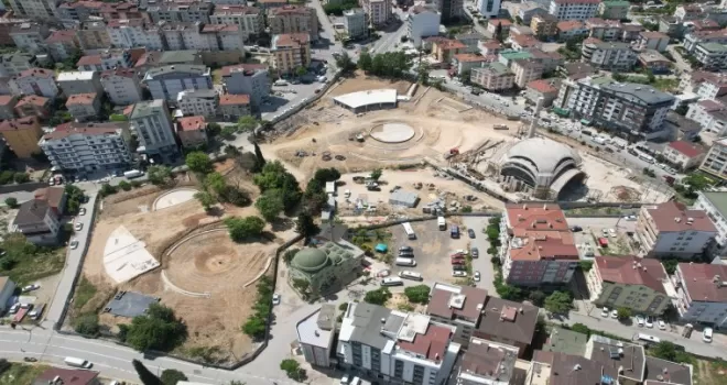 Çayırova Kent Meydanı’nda çalışmalar sürüyor