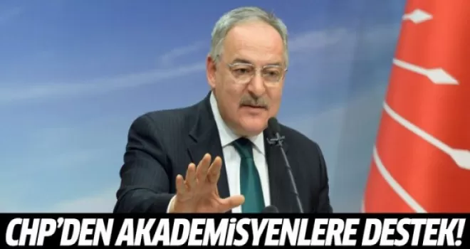 CHP: Akademisyenlerin bildirisi ifade özgürlüğüdür