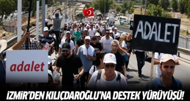 CHP İzmir'den Kılıçdaroğlu'na destek yürüyüşü