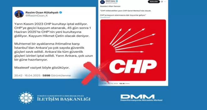 ’CHP’ye kayyum atanıyor’ iddiaları manipülasyon!