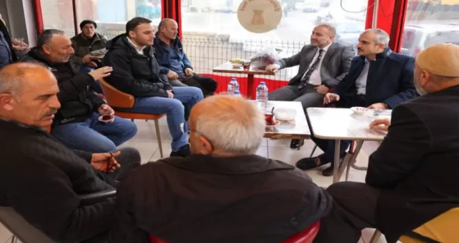 Çiftçi, esnaflarla bir araya gelmeyi sürdürüyor