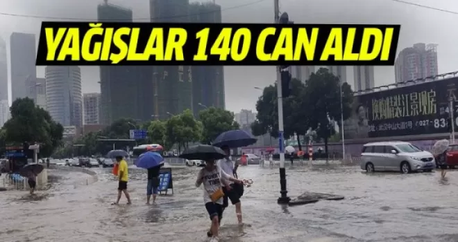 Çin'de şiddetli yağışlar 140 can aldı