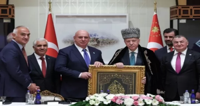 Cumhurbaşkanı Erdoğan, Ahıska Türkleri’ni ağırladı