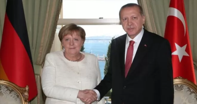 Cumhurbaşkanı Erdoğan'dan Almanya Başbakanı Merkel'e taziye telefonu