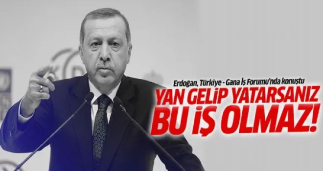 Cumhurbaşkanı Erdoğan Gana'da konuştu