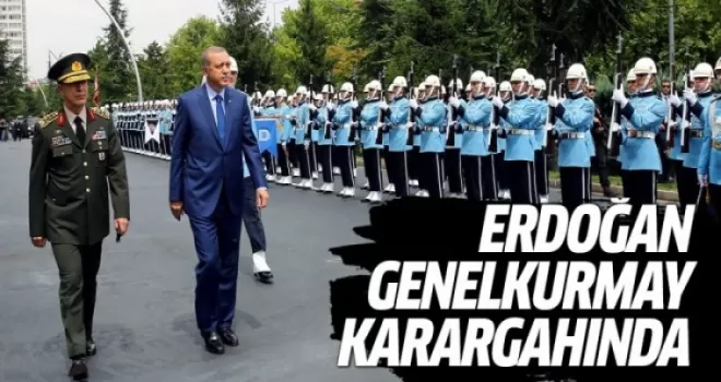 Cumhurbaşkanı Erdoğan Genelkurmay karargahında!