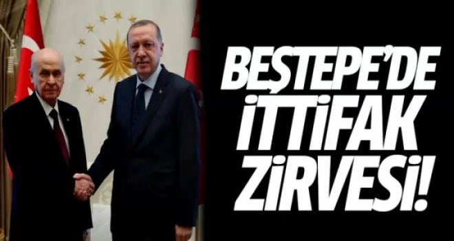 Cumhurbaşkanı Erdoğan ile Bahçeli bir araya geldi