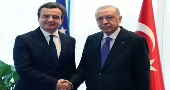 Cumhurbaşkanı Erdoğan, Kosova Başbakanı’nı Türkevi’nde kabul etti
