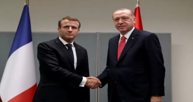 Cumhurbaşkanı Erdoğan Macron’la görüştü