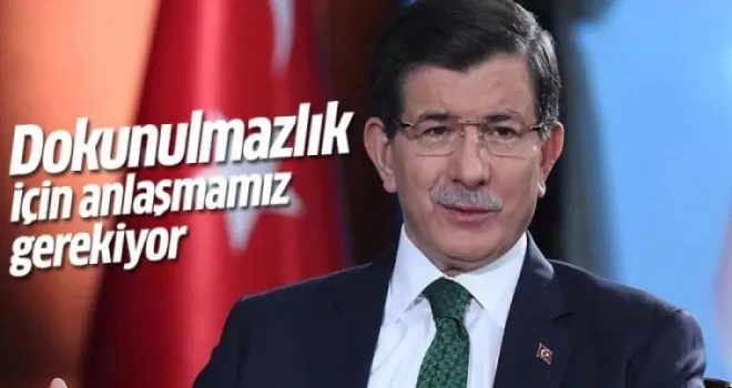Davutoğlu: Dokunulmazlık konusunda anlaşmamız...