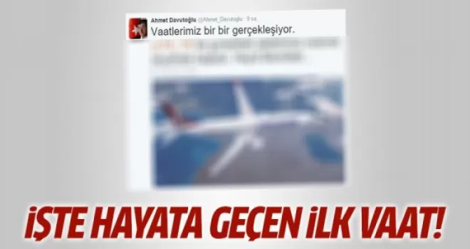 Davutoğlu, gurbetçi ailelere Twitter'dan müjde verdi!