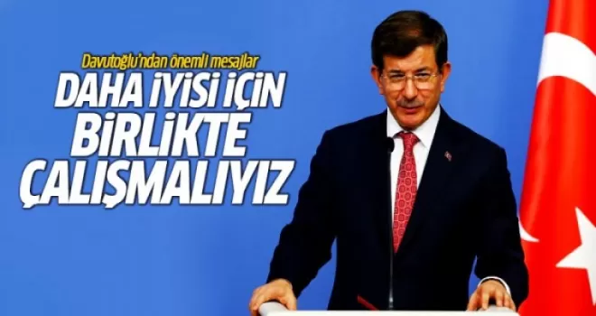 Davutoğlu'ndan dayanışma mesajı: Güvenlik için birlikte çalışmalıyız