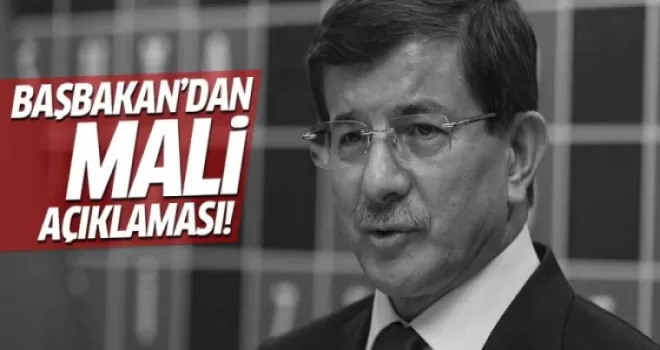 Davutoğlu'ndan Mali açıklaması