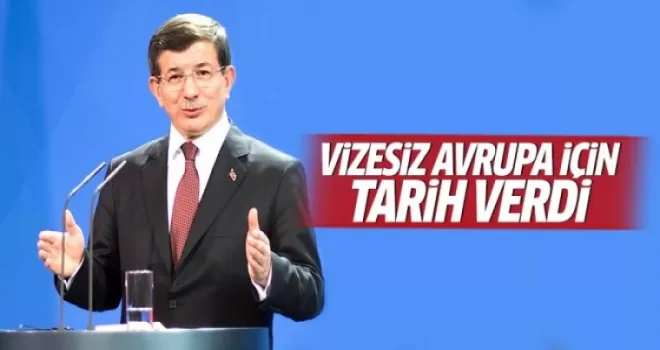 Davutoğlu vizesiz Avrupa için tarih verdi