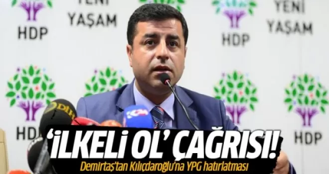 Demirtaş'tan Kılıçdaroğlu'na YPG hatırlatması
